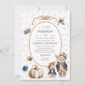 エレガントな水彩画 小さなかぼちゃの招待状 招待状 (正面)