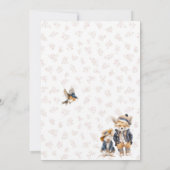 エレガントな水彩画　小さなかぼちゃ　わあ　赤ちゃん 招待状 (裏面)