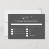 エレガントな水彩花のウェディング 招待状 (正面)