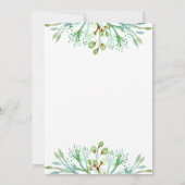 エレガントな水彩花のエンゲージメントパーティー 招待状 (裏面)