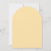 エレガントな水彩花のバターイエロー結婚式 招待状 (裏面)