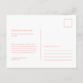 エレガントな水彩花の感謝を伝えるポストカード ポストカード (裏面)