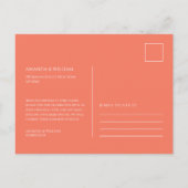 エレガントな水彩花の感謝を伝えるポストカード ポストカード (裏面)