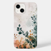 エレガントな水彩花の植物画  Case-Mate iPhoneケース (裏面)