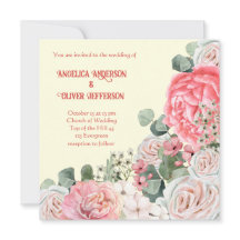 エレガントな水彩花の結婚式