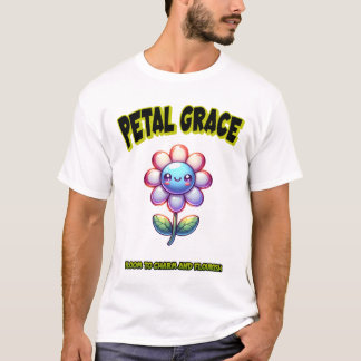 エレガントな水彩花の芸術 - 美しい手描き Tシャツ