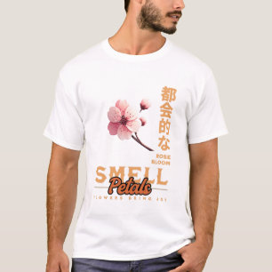 エレガントな水彩花の芸術 - 美しい手描き Tシャツ