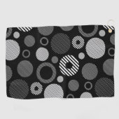 エレガントな水彩花の装飾的な目を引く ゴルフタオル (横)