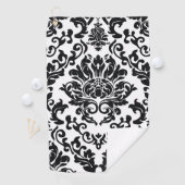 エレガントな水彩花の装飾的な目を引く ゴルフタオル (インサイチュ)