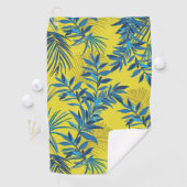 エレガントな水彩花の装飾的な目を引く ゴルフタオル (インサイチュ)