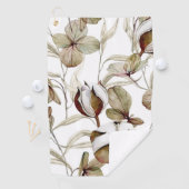 エレガントな水彩花の装飾的な目を引く ゴルフタオル (インサイチュ)