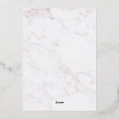 エレガントな水彩花イラストのウェディング | 招待状 (裏面)