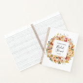 エレガントな水彩花イラスト ノートブック (内部)