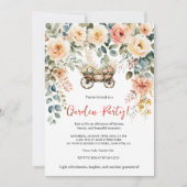 エレガントな水彩花園パーティーの招待状 招待状 (正面)
