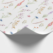エレガントな水彩花園ラッピングペーパー ラッピングペーパー (角)
