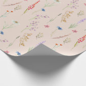 エレガントな水彩花園 ラッピングペーパー (角)