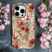 エレガントな水彩花柄のオーダーメイドデザイン Case-Mate iPhoneケース