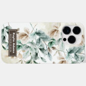 エレガントな水彩花柄のケースメイトiPhoneケース Case-Mate iPhoneケース (裏面 (横))