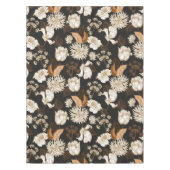 エレガントな水彩花柄の装飾的なパターン テーブルクロス (正面)