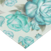 エレガントな水彩花柄の装飾的なパターン テーブルクロス (アングル)