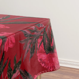 エレガントな水彩花柄の装飾的なパターン テーブルクロス