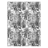 エレガントな水彩花柄の装飾的なパターン テーブルクロス (正面)