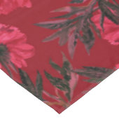 エレガントな水彩花柄の装飾的なパターン テーブルクロス (アングル)