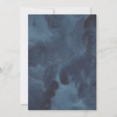 エレガントな水彩青花の洗礼 招待状 (裏面)