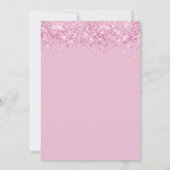 エレガントな水彩 フラワー ブラッシュピンク シャワーブライダル 招待状 (裏面)