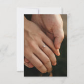 エレガントな水彩 ワインレッド&ゴールドの結婚式の招待前カード セーブザデート (裏面)