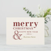エレガントな法人クリスマスホリデーカード シーズンカード (スタンド正面)