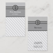 エレガントな法律事務所の弁護士弁護士の正義のスケール 名刺 (正面/裏面)