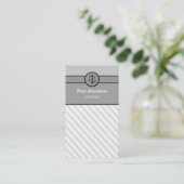 エレガントな法律事務所の弁護士弁護士の正義のスケール 名刺 (スタンド正面)