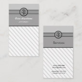 エレガントな法律事務所の弁護士弁護士の正義のスケール 名刺 (正面/裏面)