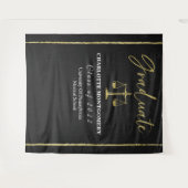 エレガントな法科大学院卒業パーティーの背景 タペストリー (正面(横))