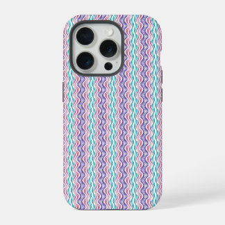 エレガントな波状抽象パターンiPhoneケース iPhone 15 Proケース
