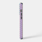 エレガントな波状抽象パターンiPhoneケース iPhoneケース (左側面)