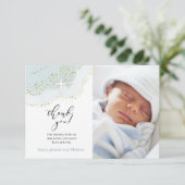 エレガントな洗礼ありがとうベイビーボーイ 招待状 (スタンド正面)
