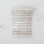 エレガントな海の貝殻のビーチ結婚式は感謝していしています サンキューカード (内部)