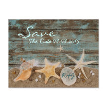 エレガントな海の貝殻 ビーチ セーブ・ザ・デート