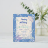 エレガントな海の青のトワール エンクロージャーカード (スタンド正面)