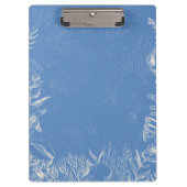 エレガントな海の青のトワール クリップボード (正面)