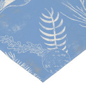 エレガントな海の青のトワール ショートテーブルランナー (コーナー)