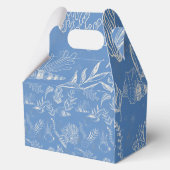 エレガントな海の青のトワール フェイバーボックス (裏面)