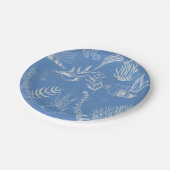 エレガントな海の青のトワール ペーパープレート (アングル)
