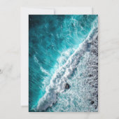 エレガントな海洋青波 ウェディング招待状 招待状 (裏面)