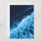 エレガントな海洋青波 ウェディング招待状 招待状 (裏面)