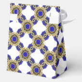 エレガントな海軍のロイヤルブルーとホワイト フェイバーボックス (裏面)