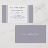 エレガントな淡いブルーおよび白人のシンプルなプロフェッショナル 名刺 (正面/裏面)