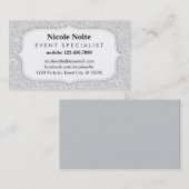 エレガントな渦巻のイベントの専門家の名刺 名刺 (正面/裏面)